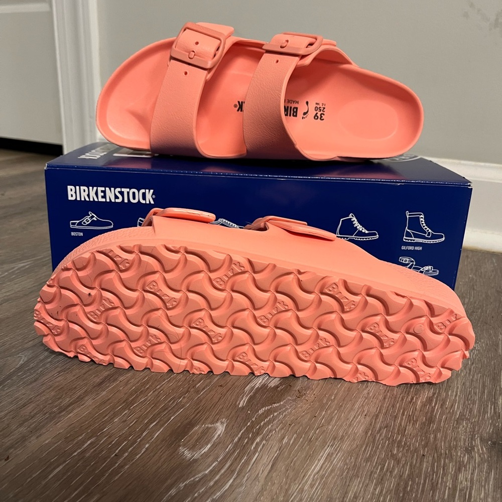 Birkenstock Womens Bright Coral Sandals